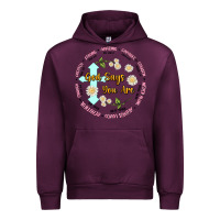 Mauve Wine god says you are Urban Hoodie - JahusDesignShop