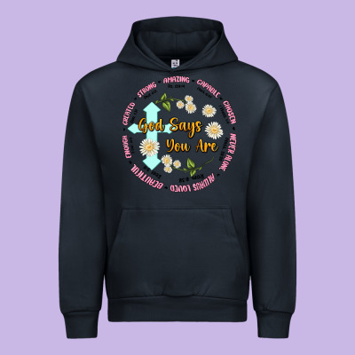 God Says You Are Urban Hoodie Designed By Jahusdesignshop