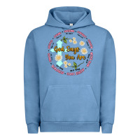 Pigment Pebble Blue god says you are Urban Hoodie - JahusDesignShop