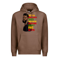 Chestnut juneteenth 1885 because my ancestors weren't free in 1776 black man Premium Hoodie - HRA Design Shop