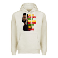 Oatmeal Heather juneteenth 1885 because my ancestors weren't free in 1776 black man Premium Hoodie - HRA Design Shop