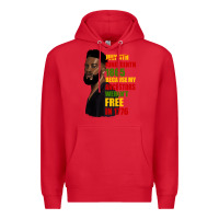 Red juneteenth 1885 because my ancestors weren't free in 1776 black man Premium Hoodie - HRA Design Shop