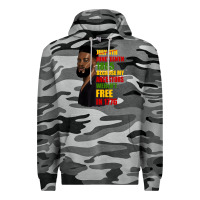 Slate Camo juneteenth 1885 because my ancestors weren't free in 1776 black man Premium Hoodie - HRA Design Shop