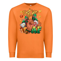 Carrot festive af christmas black man sneakers Premium Sweatshirt - RanaPortraitStore