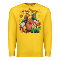 Lemon festive af christmas black man sneakers Premium Sweatshirt - RanaPortraitStore
