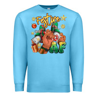 Ocean Blue festive af christmas black man sneakers Premium Sweatshirt - RanaPortraitStore