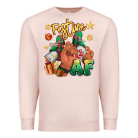 Pale Pink festive af christmas black man sneakers Premium Sweatshirt - RanaPortraitStore