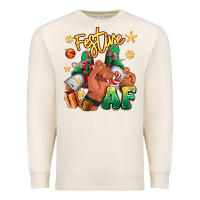 Sandshell festive af christmas black man sneakers Premium Sweatshirt - RanaPortraitStore