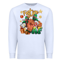 White festive af christmas black man sneakers Premium Sweatshirt - RanaPortraitStore