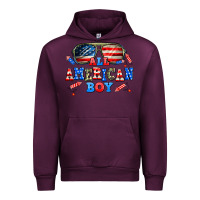 Mauve Wine all american boy Urban Hoodie - AdoDesignShop