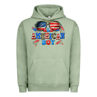 Pigment Oil Green all american boy Urban Hoodie - AdoDesignShop
