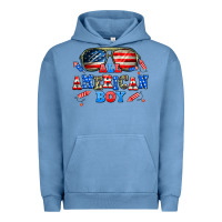 Pigment Pebble Blue all american boy Urban Hoodie - AdoDesignShop
