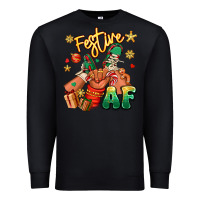 Black festive af christmas black kid sneakers Premium Sweatshirt - RanaPortraitStore