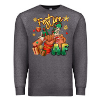 Charcoal Heather festive af christmas black kid sneakers Premium Sweatshirt - RanaPortraitStore