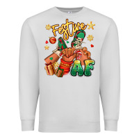 Dove Grey festive af christmas black kid sneakers Premium Sweatshirt - RanaPortraitStore