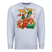 Heather Grey festive af christmas black kid sneakers Premium Sweatshirt - RanaPortraitStore