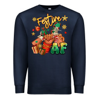 Navy festive af christmas black kid sneakers Premium Sweatshirt - RanaPortraitStore