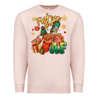 Festive Af Christmas Black Kid Sneakers Premium Sweatshirt | Teevron