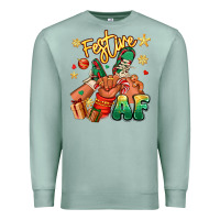 Seafoam festive af christmas black kid sneakers Premium Sweatshirt - RanaPortraitStore