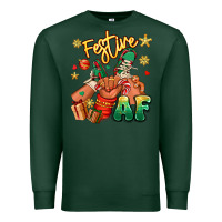 Sports Green festive af christmas black kid sneakers Premium Sweatshirt - RanaPortraitStore
