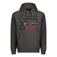 Charcoal Heather small town autism Premium Hoodie - CowhideDigitalArt
