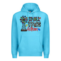 Ocean Blue small town autism Premium Hoodie - CowhideDigitalArt
