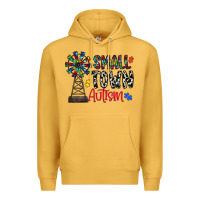 Mustard small town autism Premium Hoodie - CowhideDigitalArt