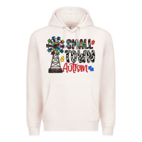 Pale Pink small town autism Premium Hoodie - CowhideDigitalArt
