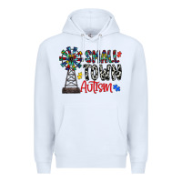 White small town autism Premium Hoodie - CowhideDigitalArt