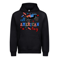 Black all american boy  monsterr truck Urban Hoodie - AdoDesignShop