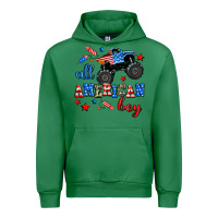 Emerald all american boy  monsterr truck Urban Hoodie - AdoDesignShop