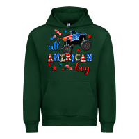 Forest Green all american boy  monsterr truck Urban Hoodie - AdoDesignShop