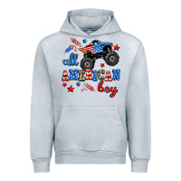Heather Grey all american boy  monsterr truck Urban Hoodie - AdoDesignShop