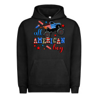 Pigment Black all american boy  monsterr truck Urban Hoodie - AdoDesignShop