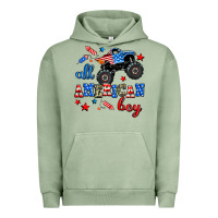 Pigment Oil Green all american boy  monsterr truck Urban Hoodie - AdoDesignShop