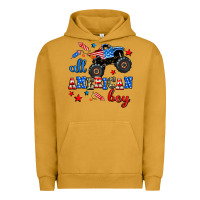 Pigment Peanut Butter all american boy  monsterr truck Urban Hoodie - AdoDesignShop