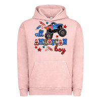 Pigment Salmon all american boy  monsterr truck Urban Hoodie - AdoDesignShop