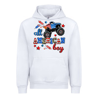 White all american boy  monsterr truck Urban Hoodie - AdoDesignShop