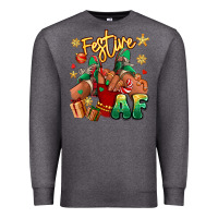 Charcoal Heather festive af christmas black girl children sneakers Premium Sweatshirt - RanaPortraitStore