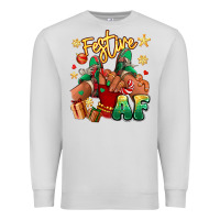 Dove Grey festive af christmas black girl children sneakers Premium Sweatshirt - RanaPortraitStore