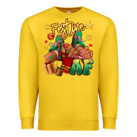 Lemon festive af christmas black girl children sneakers Premium Sweatshirt - RanaPortraitStore