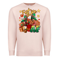 Pale Pink festive af christmas black girl children sneakers Premium Sweatshirt - RanaPortraitStore