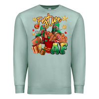 Seafoam festive af christmas black girl children sneakers Premium Sweatshirt - RanaPortraitStore