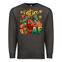 Smoke festive af christmas black girl children sneakers Premium Sweatshirt - RanaPortraitStore