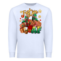 White festive af christmas black girl children sneakers Premium Sweatshirt - RanaPortraitStore