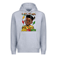 Heather Grey little mister juneteenth Premium Hoodie - HRA Design Shop