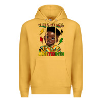 Mustard little mister juneteenth Premium Hoodie - HRA Design Shop