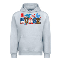 Heather Grey usa nurse Urban Hoodie - AdoDesignShop