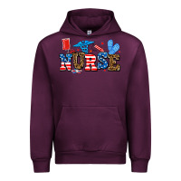 Mauve Wine usa nurse Urban Hoodie - AdoDesignShop