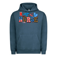 Pigment Midnight Navy usa nurse Urban Hoodie - AdoDesignShop